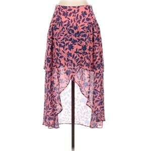 House of Harlow 1960 x REVOLVE High Low Skirt Pink Blue Floral Women's Size S